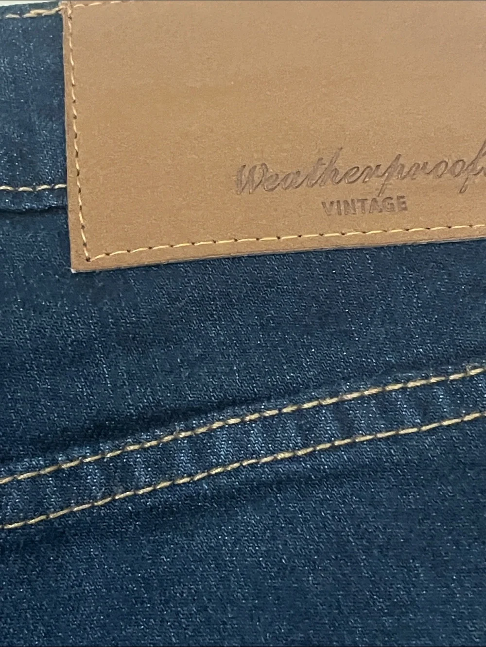 Weatherproof Men's Navy Slim Straight Jeans